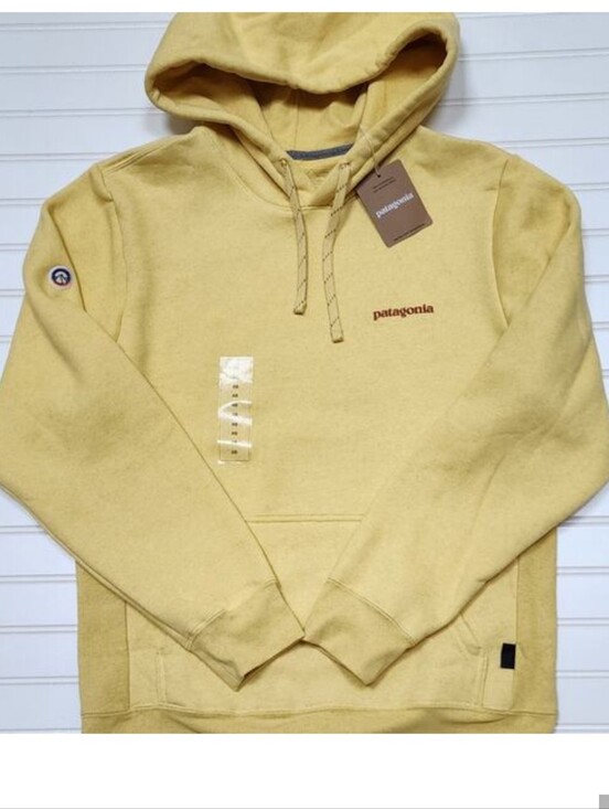 Patagonia Tops - Patagonia Hike Fall Sport Fitz Roy Icon Uprisal Hoodie Milled Yellow Size Small